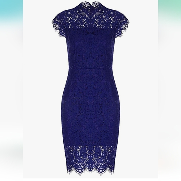 no brand Dresses & Skirts - Unbranded Women Royal Blue Elegant Sleeveless Lace Cocktail Bodycon Dress Party